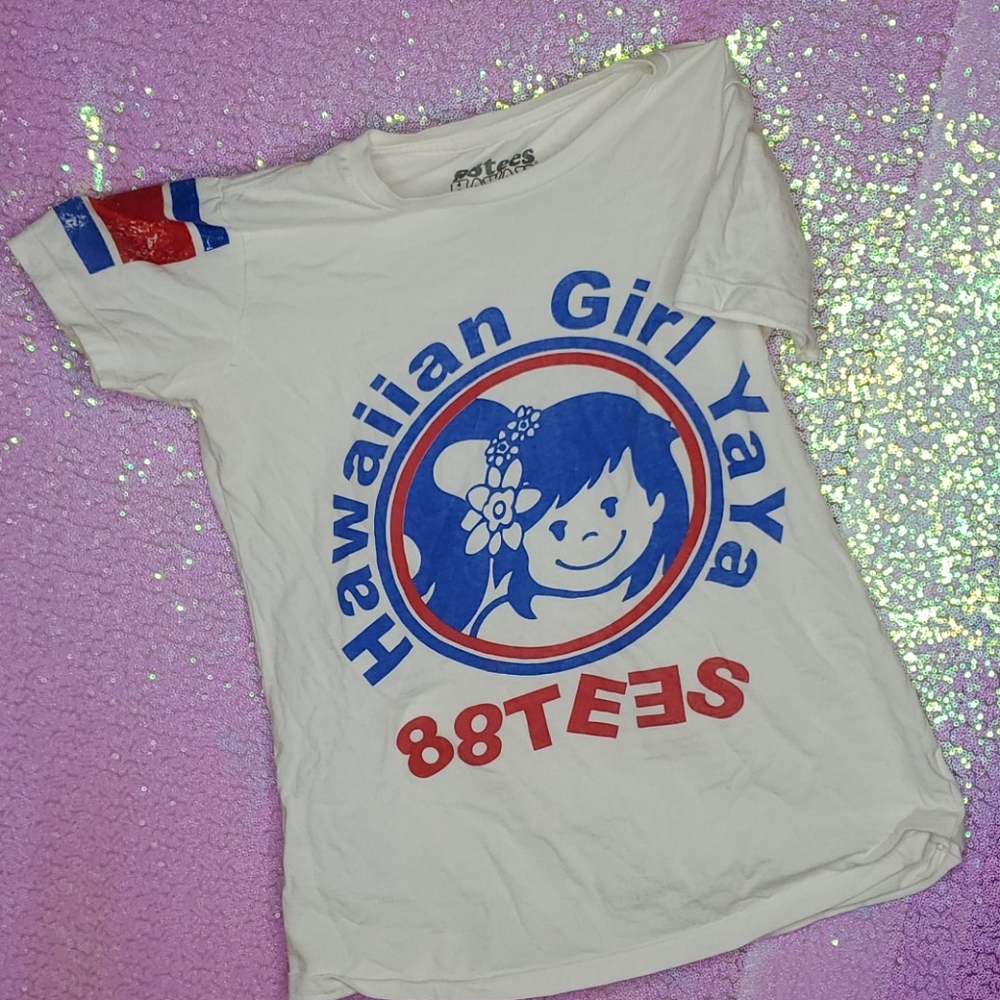 88 tees red white and blue tee shirt vintage